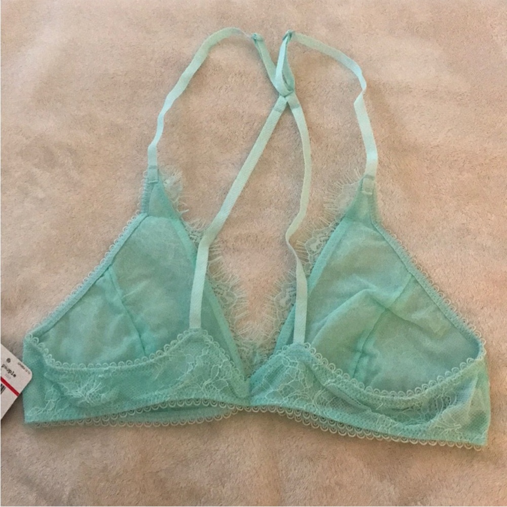 Free People Lace Bralette in Light Blue - Picture 4 of 7